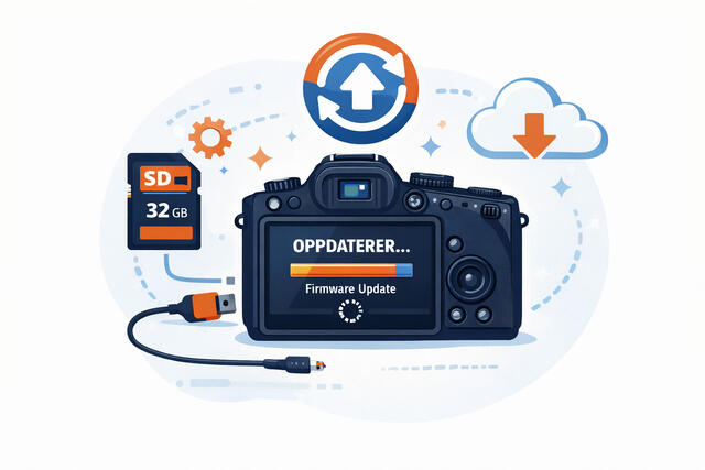 Oppdatere programvaren på kameraet ditt